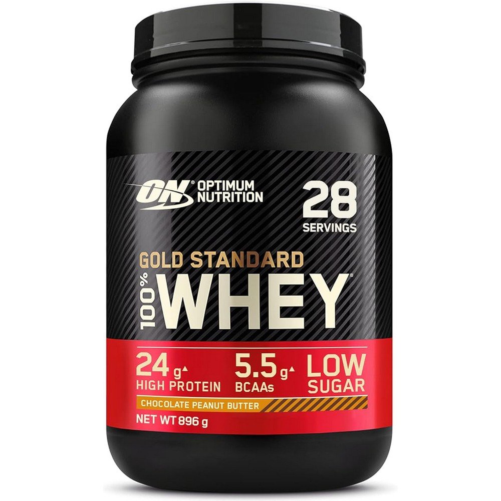 Optimum Nutrition Gold Standard 100% Whey, Whey Protein Concentrate 896 gr,Optimum Nutrition Gold Standard 100% Whey, Koncentrat Białka Serwatkowego 896 gr