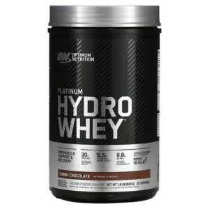 Optimum Nutrition, Platinum Hydro Whey, Turbo Chocolate, 820 g (1.8 lb.),Optimum Nutrition, Platinum Hydro Whey, Turbo-Schokolade, 820 g (1,8 lb.)