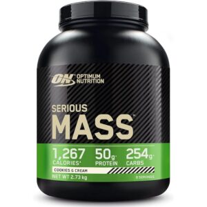 Optimum Nutrition Serious Mass High-Calorie Protein Supplement, 2.73 kg,Optimum Nutrition Serious Mass Wysokokaloryczna Odżywka Białkowa,  2,73 kg