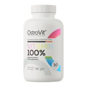 OstroVit ,Vitamins 100% Vit&Min multivitamins ,46 g ,30 pcs,Witaminy 100% Vit&Min multiwitaminy, 46 g, 30 szt,