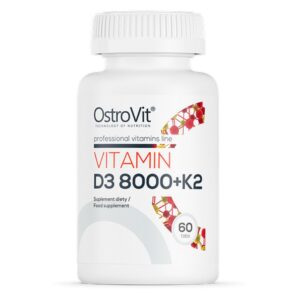 OstroVit,Vitamin D3 8000 + K2 dietary supplement,60 ,Suplement diety Witamina D3 8000 + K2,60,