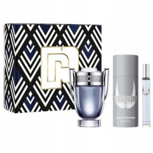Paco Rabanne,Paco Rabanne Invictus Men's Gift Set,Paco Rabanne Invictus Męski Zestaw Prezentowy