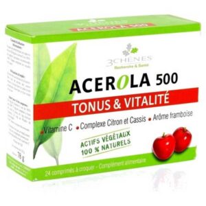 Phyto Acerola 500 Tone and Vitality, 24, Phyto Acérola 500 Tonus et Vitalité