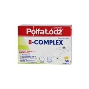 Polfa-Łódź VITAMIN B-COMPLEX Tablets for B vitamin deficiency 50 tablets.