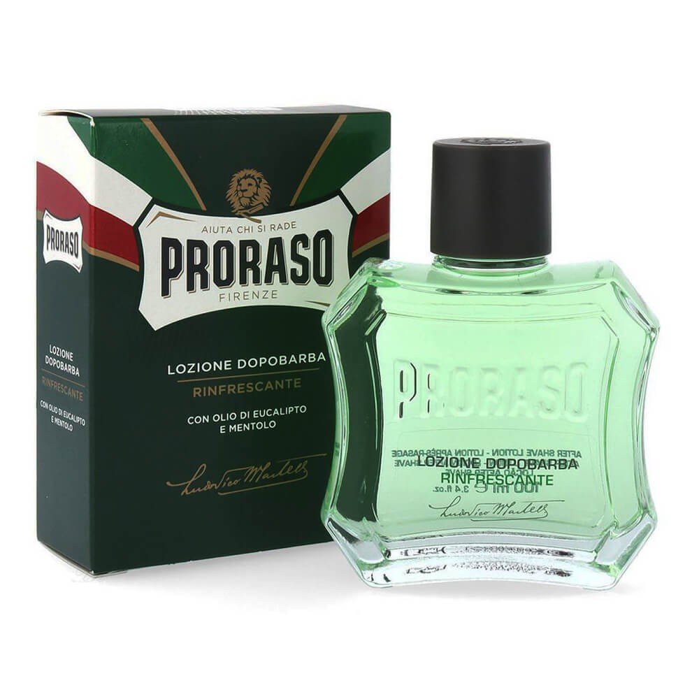 Proraso,Proraso Lozione Dopobarba aftershave with eucalyptus oil and menthol 100 ml,Proraso Lozione Dopobarba woda po goleniu z olejkiem eukaliptusowym i mentolem 100 ml