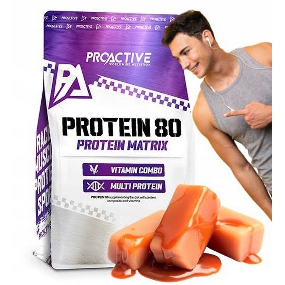 Protein supplement protein concentrate - WPC ProActive 700 g caramel flavor