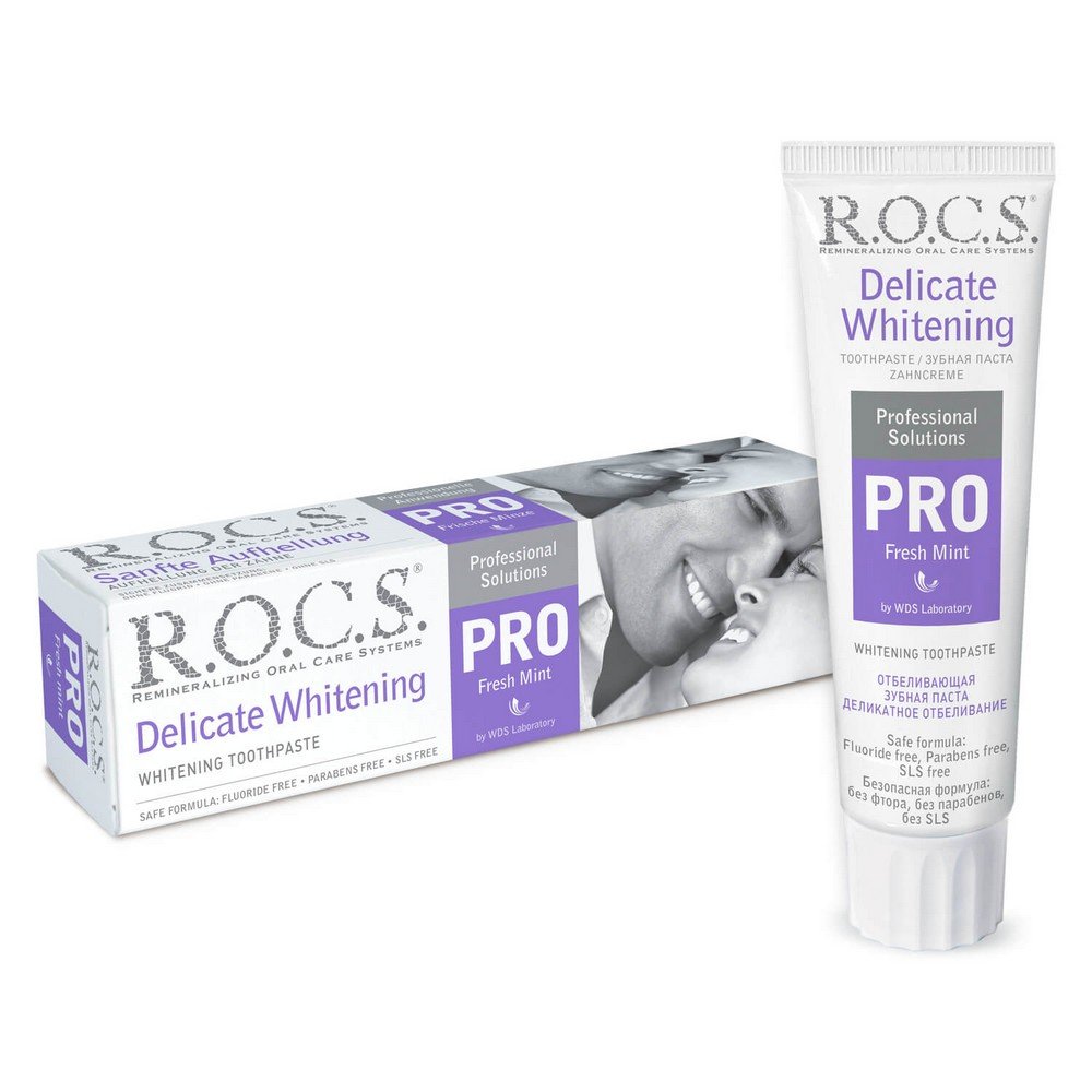 ROCS PRO gentle whitening fresh mint toothpaste, 135 g
