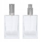 Senzi Cosmetics,Senzi Cosmetics glass Luis perfume bottle, silver, 100 ml,Butelka na perfumy Senzi Cosmetics szklana Luis srebrna 100 ml