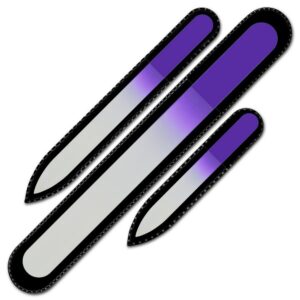 Mont Bleu s.r.o.,Set of 3 Glass Nail FIles C-BMS,Sada 3 skleněných pilníků na nehty C-BMS