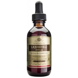 Solgar Liquid Vitamin B-12 with B-complex 59 ml, Solgar Tekutý Vitamín B-12 s B-komplexem 59 ml