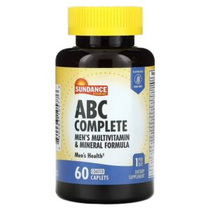 Sundance Vitamins, ABC Complete Multivitamin and Mineral Formula for Men, 60 Coated Capsules,Sundance Vitamins, ABC Complete Multivitamin- und Mineralstoffformel für Männer, 60 überzogene Kapseln