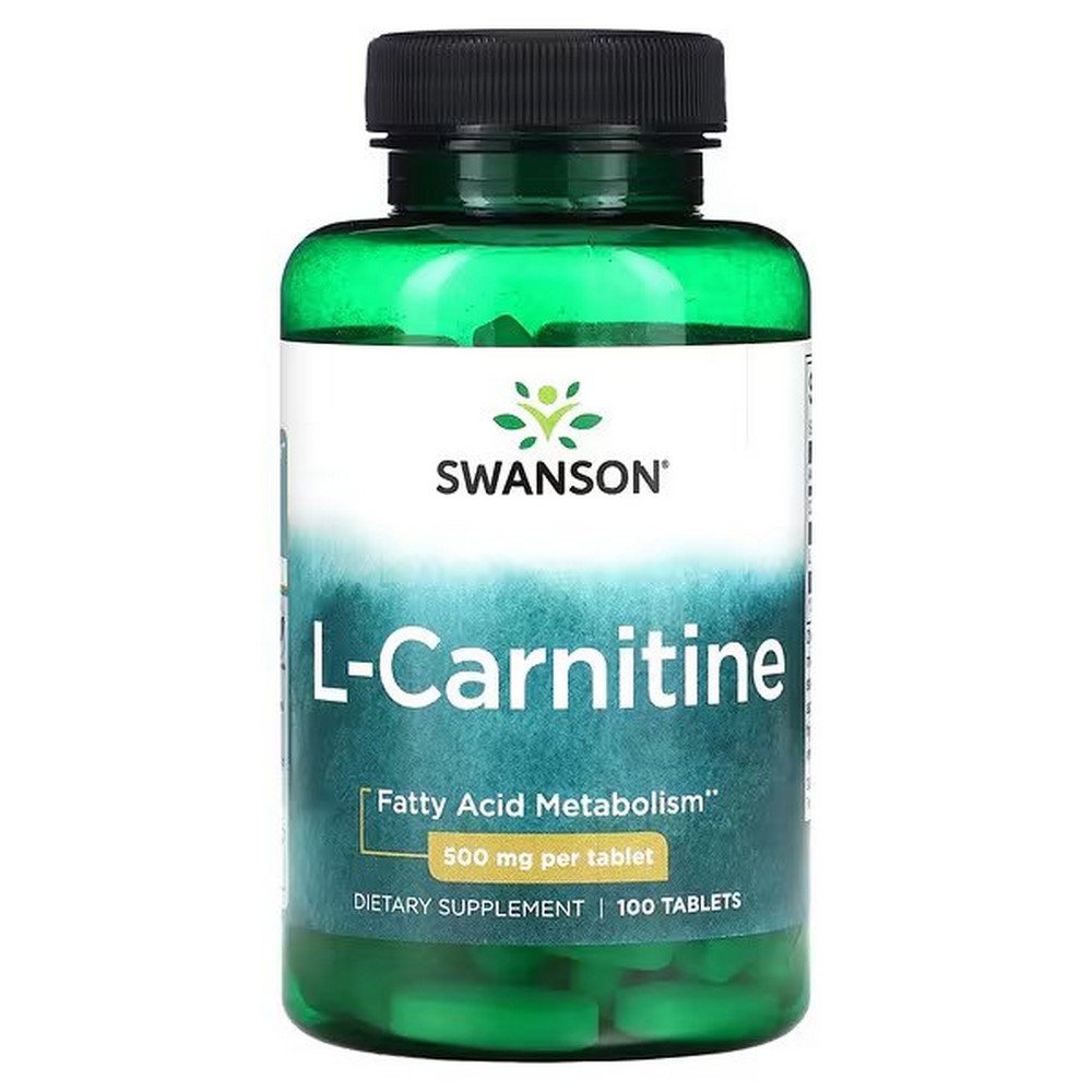 Swanson, L-Carnitine, 500 mg, 100 tablets,Swanson, L-Carnitin, 500 mg, 100 Tabletten