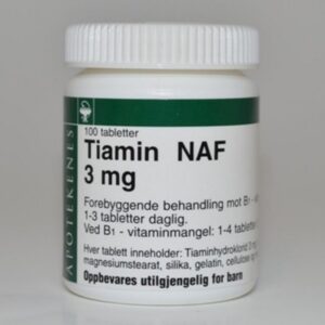 Tiamin NAF Tab 3 mg, 100