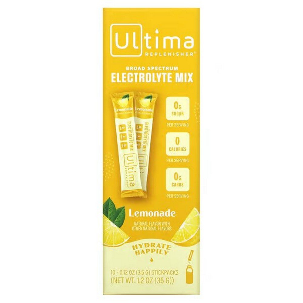 Ultima Replenisher, Electrolyte Powder, Lemon, 10 packets, 3.5 g each,Ultima Replenisher, Elektrolyten-Puder, Zitrone, 10 Pakete, je 3,5 g