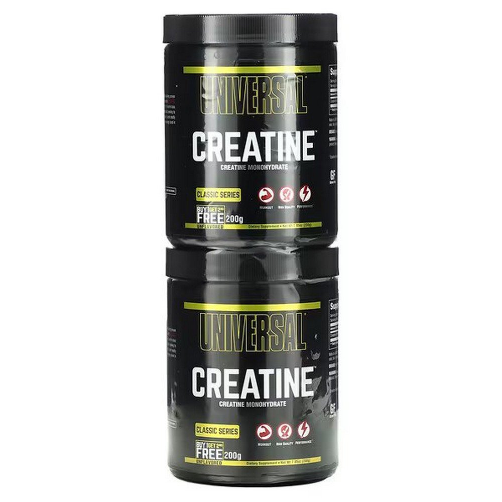 Universal Nutrition, Creatine, Unflavored, 2 Bottles, 200 g (7.05 oz.) Each,Universal Nutrition, Kreatin, geschmacksneutral, 2 Flaschen, je 200 g (7,05 oz.)