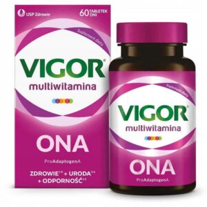 USP Zdrowie ,Dietary supplement  Vigor multivitamin ONA 60 ,Suplement diety Vigor multiwitamina, ONA 60,