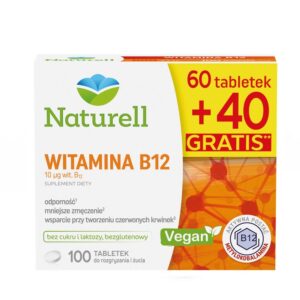 USP Zdrowie, dietary supplement vitamin B12 ,100 pcs,suplement diety witamina B12 100 szt.,