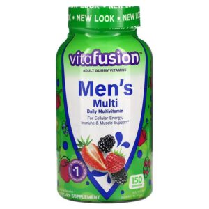 VitaFusion, Complete Multivitamin for Men, Natural Berry Flavors, 150 Gummies,VitaFusion, Komplettes Multivitamin für Männer, natürliche Beerenaromen, 150 Fruchtgummis