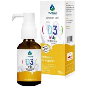 Avitale, Vitamin D3 Kids 30ml d3 for children, Witamina D3 Kids 30ml d3 dla dzieci