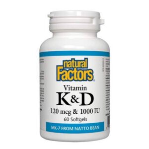 Vitamin K2 120 mcg and D3 1000 IU, 60, Витамин К2 120 мкг и D3 1000 IU