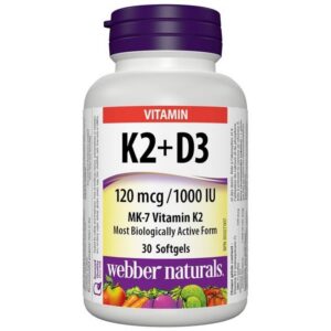 Vitamin K2 and D3 softgel capsules, 30, Витамин K2 и D3 софтгел капсули