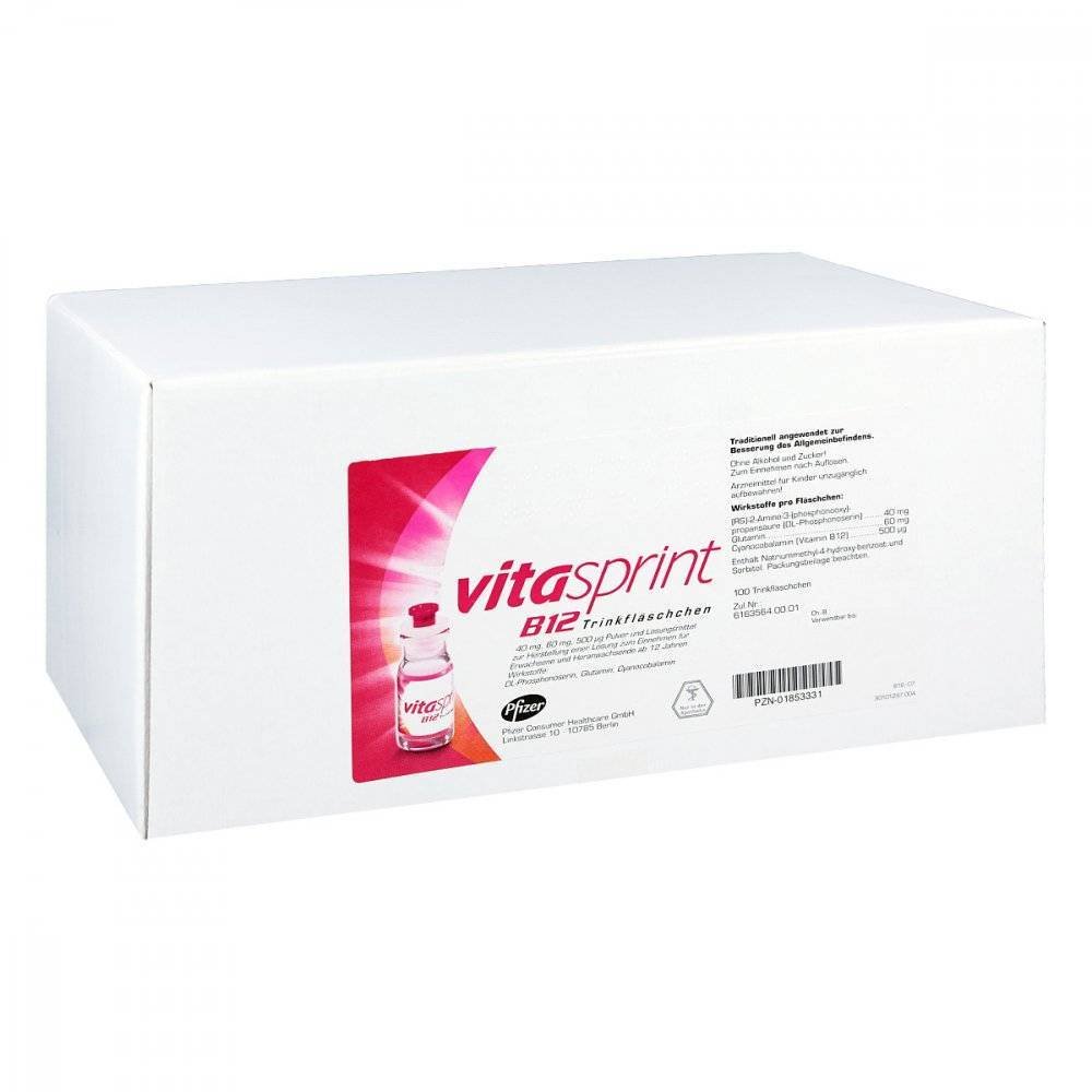 VITASPRINT B12 drinking bottles, 100 pcs
