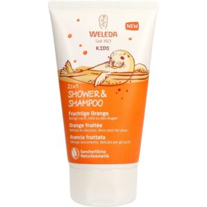 WELEDA Kids 2in1 Shower & Shampoo fruity orange, 150 ml
