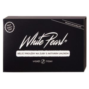WHITE PEARL Teeth whitening strips with activated carbon Charcoal 28 pieces