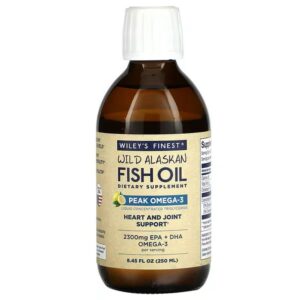 Wiley's Finest, Wild Alaskan Fish Oil, Omega-3 Liquid, Natural Lemon, 8.45 fl. oz. (250 ml),Wiley's Finest, Wild Alaskan Fish Oil, Omega-3-Flüssigkeit, natürliche Zitrone, 250 ml (8,45 fl. oz.)
