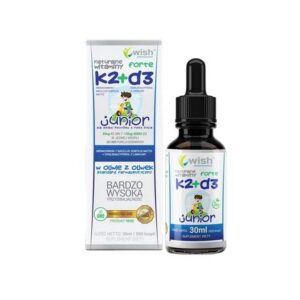 WISH, Vitamins K2+D3 Forte Junior, for children over 4 years of age, 30ml