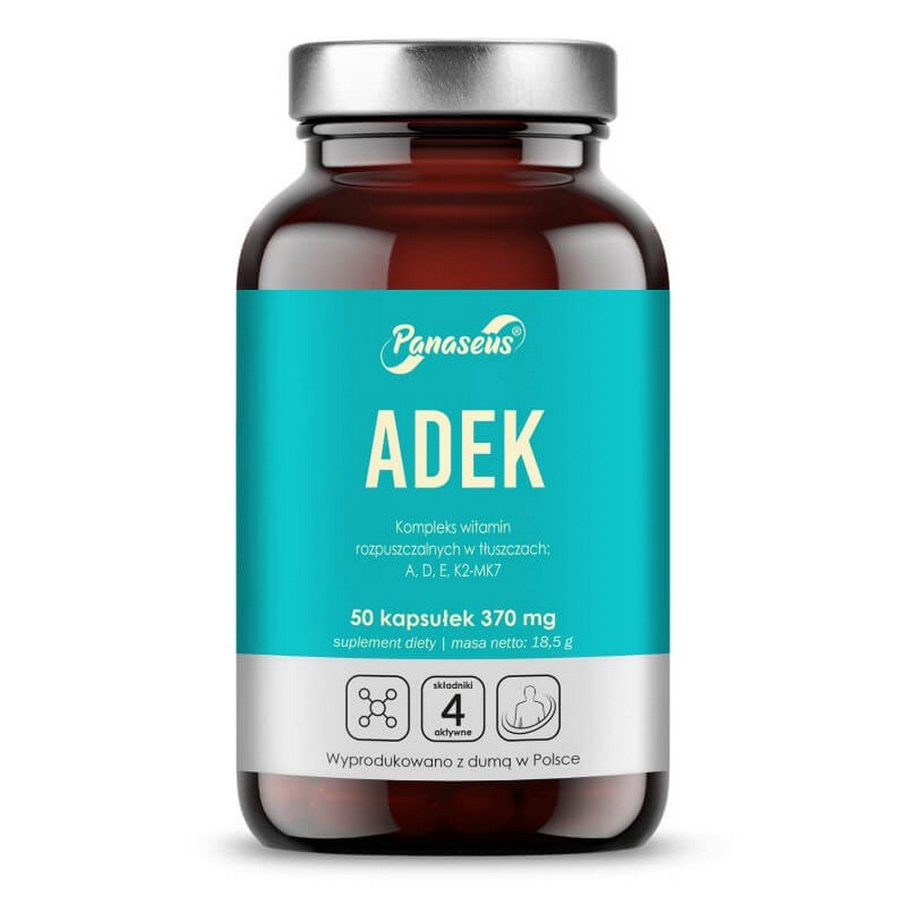 Yango Vitamin Complex Adek A D3 E K2-Mk7 50 caps.