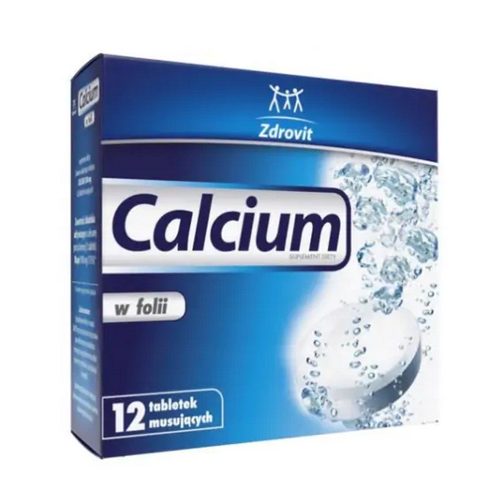 Zdrovit Calcium in foil, sm. lemon 12 tablets sparkling