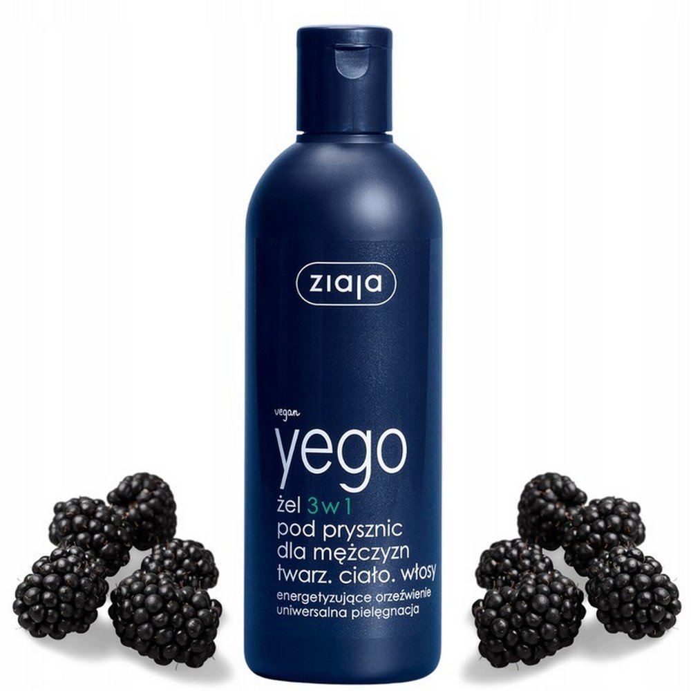 Ziaja Yego ,ZIAJA YEGO Shower gel for men 3in1,ZIAJA YEGO Żel pod prysznic dla mężczyzn 3w1